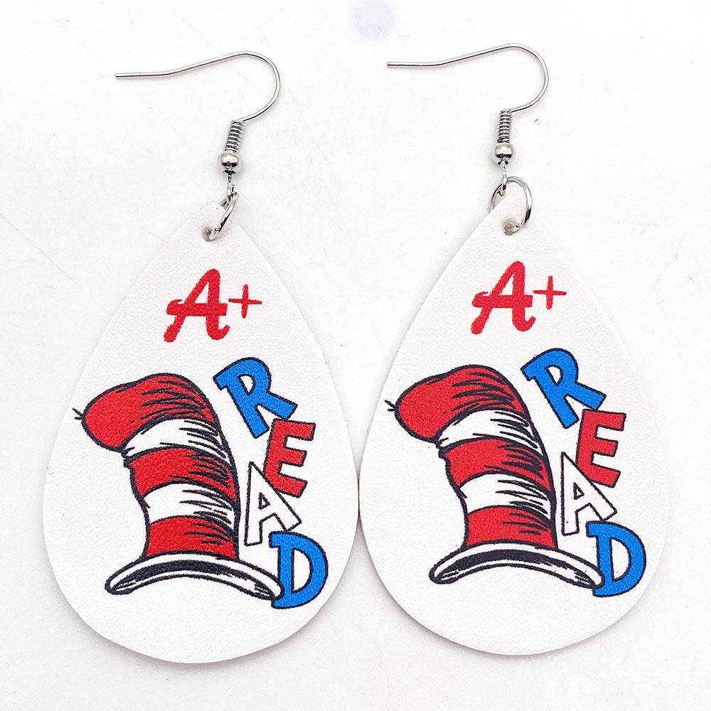 Wholesale Kitten Pencil Leather Earrings